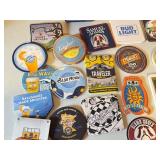 E - Beer Bucket Set with Bar Coasters and Metal Ice Pail