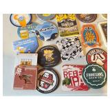 E - Beer Bucket Set with Bar Coasters and Metal Ice Pail