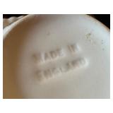 Collection of 3 English Teapots, 4 Bone China Cup and Saucer Sets, and 5 Teapot Print Placemats
