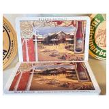 German Beer Stein and Mug Collection with Vintage Coasters