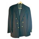 Austin Reed Double-Breasted Blazer 48L with Gold Tone Buttons
