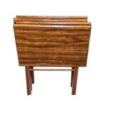LL - Set of 4 Wood Folding TV Trays