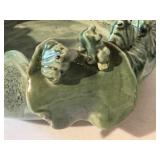 Whimsical Home Decor: Frog Theme Pier 1 Pottery Bowls, Artisan Vase, Bunny Lantern, Set of 4 Salad PlatesÂ 