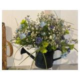 LL - Floral Dinnerware Collection with Plates, Hand-Painted Glasses, and 6 Placemats