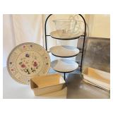LL - Assorted Bakeware Collection with 4 Cookie Sheets, Bread Pans, Serving Platter, and Glass Measuring Cup