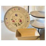 LL - Assorted Bakeware Collection with 4 Cookie Sheets, Bread Pans, Serving Platter, and Glass Measuring Cup
