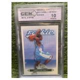 2003-04 Upper Deck MVP Carmelo Anthony Rookie Graded GEM 10