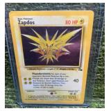 1999 Pokemon Fossil Zapdos Holo