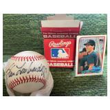 Seve Lombardozzi Twins autographed ball