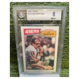 1987 Topps Joe Montana Graded BGS 8