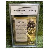 2001 Press Pass Drew Brees Graded Beckett BCCG 10