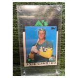 1986 Topps Traded Jose Canseco Baseball Rookie Card #201