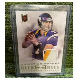 2013 Momentum Material Christian Ponder Relic /25