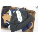 NEW Kids Mittens  (10 bundles of 3) & Fleece Black Hat (1ct)
