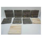 NEW (9ct) 10x10" Wooden Wall Hangings