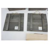 NEW (9ct) 10x10" Wooden Wall Hangings