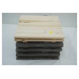 NEW (9ct) 10x10" Wooden Wall Hangings