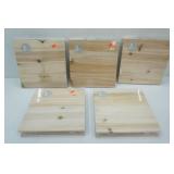 NEW (10ct) 10x10" Wooden Wall Hangings