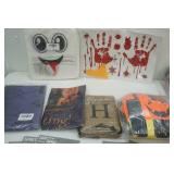 NEW Halloween Party Decor, Costume, Flags, Window Hangings, Felt Treat Bags, Reversible Door Signs and more