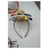 Novelty Mini Sombreros with attachable Headbands