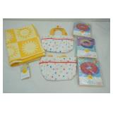 NEW Beach Towel, (2ct) Kids Gardening Totes, (3ct) 36" Pool Inflatable Tubes