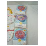 NEW Beach Towel, (2ct) Kids Gardening Totes, (3ct) 36" Pool Inflatable Tubes