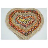 NEW (2ct) Braided Hearts 17"x15"