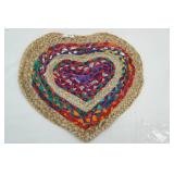 NEW (2ct) Braided Hearts 17"x15"