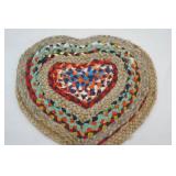 NEW (2ct) Braided Hearts 17"x15"