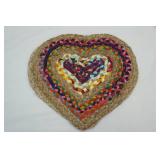 NEW (2ct) Braided Hearts 17"x15"