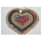 NEW (2ct) Braided Hearts 17"x15"