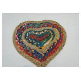 NEW (2ct) Braided Hearts 17"x15"