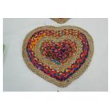 NEW (2ct) Braided Hearts 17"x15"