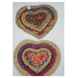 NEW (2ct) Braided Hearts 17"x15"