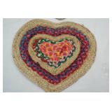 NEW (2ct) Braided Hearts 17"x15"