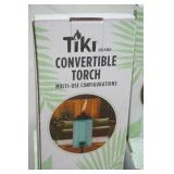 NEW (2ct) Convertible Tiki Torches (glass with metal poles)