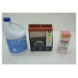Low-Splash Bleach 121 Fl oz, 4pc Scrubbers & Sponge Set, Glad Drawstring Trash Bags 34ct 4 gallon-Cherry Blossom