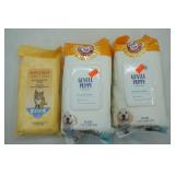 (2ct) Arm & Hammer Gentle Puppy Coconut Water Wipes (100ct each) & Burt