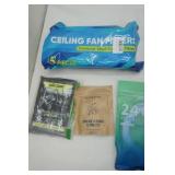 Multi-Surface Cleaning Wipes, Ceiling Fan Filters, Cooling Band, Febreze Plugs (2 packages with 2 each)