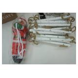 10ft Christmas LED Ladder Lights w/Santa Claus