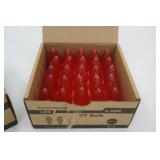 LED C7 Bulbs (100ct) E12 (RED)