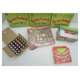Grinch Christmas String Lights, Fireside Santa Puzzle, Glass Moose Mug, C9 Replacement Bulbs