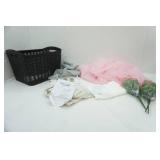 Curtains, Sheer Backdrops, Artificial Flowers, Storage Bin