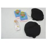 Picnic Crock Pot Holders (2 Sets) Fresh Vegetable Pouches (4ct) & Lemon Squeezer