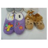 4 Pair of Joe Boxer Big Kid Slippers