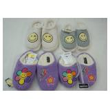 4 Pair of Joe Boxer Big Kid Slippers
