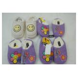 4 Pair of Joe Boxer Big Kid Slippers