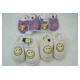 4 Pair of Joe Boxer Big Kid Slippers