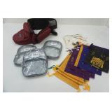 Baby Hip Carrier & 3 Clear Stadium Backpacks, Assortment of Small Bags