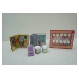 Storybook Cosmetics Sets, Festive Reds Nail Polish, Lip Scrubs, Silicone Sponge